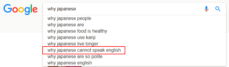 Why Japanese cannot speak English
